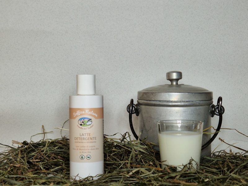Latte detergente naturale, al latte di capra
